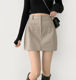 A-line Winter Mini Skirt