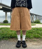 Helpice Slit Cotton Bermuda Pants