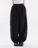Airy wide balloon cotton pants
