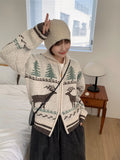Hitori Two Way Nordic Zip-up Cardigan