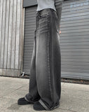 Rec Washing Button Wide Pants