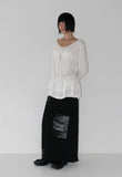 SHIRRING LAYER LONGSLEEVE
