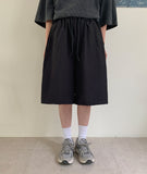 Gitto Summer Slacks Banding Bermuda Pants