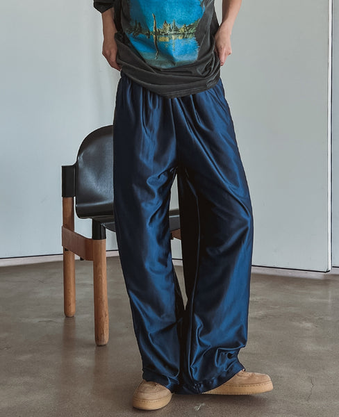 【U LAN】Glossy foil track pants 0002_d511be61-c983-4921-afcf-