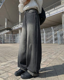 Rodeu Black Summer Denim Wide Pants