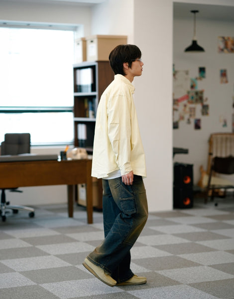 JEMUT正規品★24AW★Yellow washing double knee denim pants 0004_9eac2cd5-1366-4f81-af22-