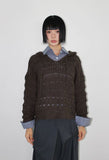 NETTED HOOD KNIT