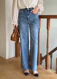 Mobel Cotton Wide Denim Pants
