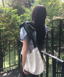 Eno Ribbon Strap Cotton Cross Shoulder Bag