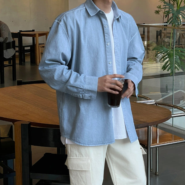 【MODERNIF】Genta Pigment Overfit Shirt modernif (モダンイフ) - ジェンタピグメントオーバーフィット