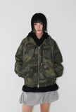 CAMO HOODED JUMPER