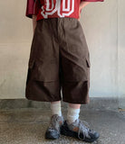 Heba Parachute Cargo Bermuda Pants