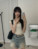 Monaca Lace Frill Blouse