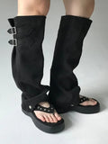 (2-WAY) EYELET FLIP-FLOP BOOTS