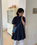 Yoonsi Dot Denim Mini Crossbody Bag