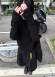 RAGLAN WAFFLE HOOD