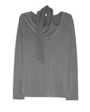 DRAPE STRAP NECK TEE