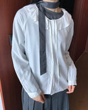 SHIRRING STRAP BLOUSE