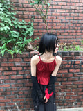 SHIRRING PEPLUM SLEEVELESS