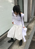 FLOW TIE COTTON SKIRT
