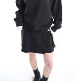 MINI WRAP SWEAT SKIRT