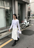 FLOW TIE COTTON SKIRT