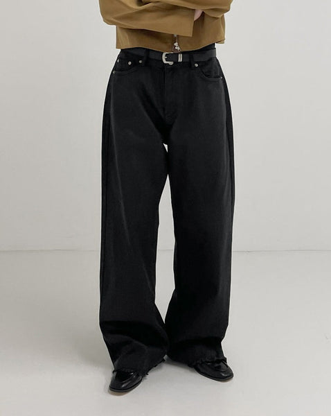 【INCHANT ME】[unisex] Rough Wide Coating Denim Pants INCHANT ME(インチャントミー) - [男女兼用]ラフワイド