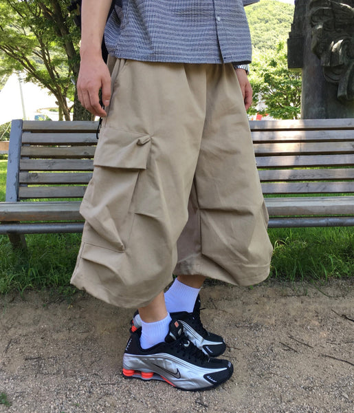 【DISCERNMENT】Mad Pintuck Bermuda Cargo Pants DISCERNMENT (ディーサーメント) - マッドピンタックバミューダ