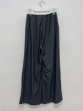Alma Color Matching Nylon Wide Pants