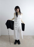SATIN SLIT LONG OPS