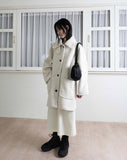 HANGE BUTTON MID COAT