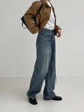 229 Embo Curved Wide Denim