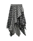RAW CHECK SKIRT
