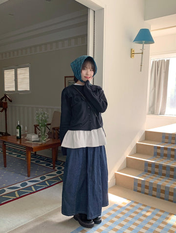 Himoe Frill Layered Short Sleeve Tee