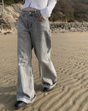 Sarah Washing Grey Wide Pants