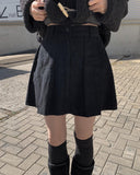 Sammy golden pleated mini skirt