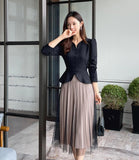 Crete Color Scheme Pleated One Piece