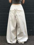 Aloh Summer Back Pocket Cotton Wide Pants