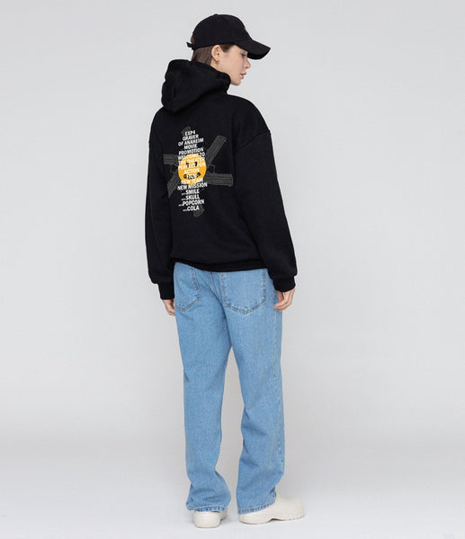 【Expend4bles X GRAVER】Unsmile Skull Gun Sweatshirt GRAVER(グレーバー) - アンスマイルスカルガンスウェットシャツ