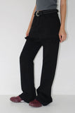 FRINGE LAYER SKIRT PANTS