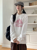 Aesop Y2K Cat Star Print Long Sleeve Hood Sweatshirt