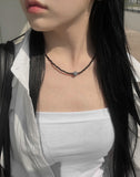 Vicky gemstone bead necklace