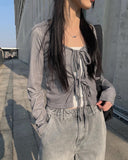 Puki Ribbon Bolero Cardigan
