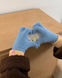Truy color matching wool touch gloves