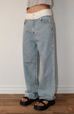 WAIST OVERLAY DENIM