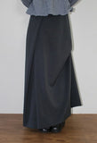 FLOWING DART DRAPE SKIRT