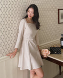 Beike Square Neck Belt One Piece