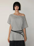(2-WAY) BUTTON LOOSE TEE