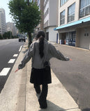 Hidden Shirring Windbreaker String Jacket