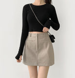 A-line Winter Mini Skirt
